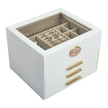 Load image into Gallery viewer, Elegant Jewelry Box Organizer for Women, 4-Layer Jewelry Organizer, 3-Drawers