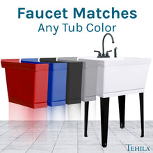 Cargar imagen en el visor de la galería, Tehila Black Finish Gooseneck Faucet with Side Sprayer