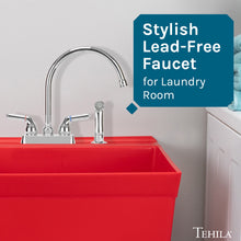 Carregar imagem no visualizador da galeria, Tehila Chrome Finish Gooseneck Faucet with Side Sprayer