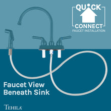 Cargar imagen en el visor de la galería, Tehila Stainless Steel Finish Gooseneck Faucet with Side Sprayer
