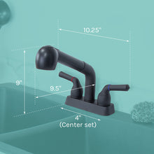 Cargar imagen en el visor de la galería, Tehila Black Finish Pull-Out Faucet