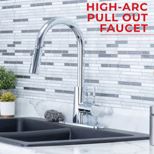 Load image into Gallery viewer, Tehila Chrome Finish High-Arc Pull-Down Faucet