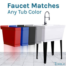 Cargar imagen en el visor de la galería, Tehila Black Finish High Arc Coil Pull-Down Faucet