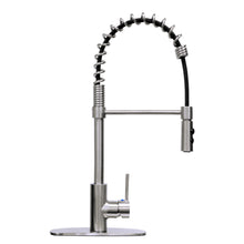Cargar imagen en el visor de la galería, Tehila Stainless Steel Finish High Arc Coil Pull-Down Faucet