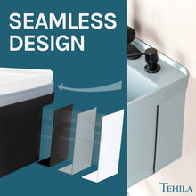 Load image into Gallery viewer, Tehila Standard Wall-Mounted Grey Utility Sink with Black Finish Pull-Down Faucet