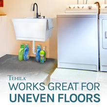 Cargar imagen en el visor de la galería, Tehila Standard Wall-Mounted White Utility Sink with Black Finish Pull-Down Faucet