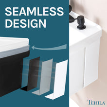 Cargar imagen en el visor de la galería, Tehila Standard Wall-Mounted White Utility Sink with Black Finish Pull-Down Faucet
