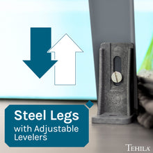 Cargar imagen en el visor de la galería, Tehila Standard Freestanding White Utility Sink with Chrome Finish Double Knob Utility Faucet