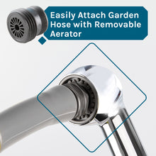 Load image into Gallery viewer, Tehila Standard Freestanding Grey Utility Sink with Chrome Finish Pull-Out Faucet