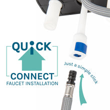 Load image into Gallery viewer, Tehila Standard Freestanding Grey Utility Sink with Chrome Finish Pull-Out Faucet