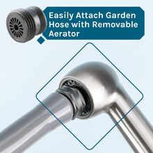 Cargar imagen en el visor de la galería, Tehila Standard Freestanding Grey Utility Sink with Stainless Steel Finish Pull-Out Faucet