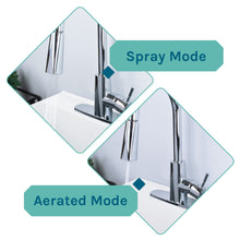 Carregar imagem no visualizador da galeria, Tehila Standard Freestanding White Utility Sink with Chrome Finish High-Arc Pull-Down Faucet