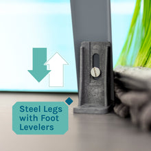 Carregar imagem no visualizador da galeria, Tehila Standard Freestanding White Utility Sink with Chrome Finish High-Arc Pull-Down Faucet