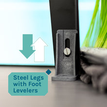 Carregar imagem no visualizador da galeria, Tehila Standard Freestanding White Utility Sink with Black Finish High-Arc Pull-Down Faucet and Soap Dispenser