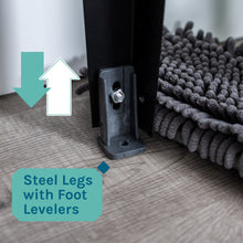 Carregar imagem no visualizador da galeria, Tehila Standard Freestanding Black Utility Sink with Black Finish High-Arc Pull-Down Faucet and Soap Dispenser