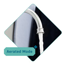 Load image into Gallery viewer, Tehila Standard Freestanding White Utility Sink with Black Legs and Chrome Finish Wide-set Gooseneck Faucet with Side Sprayer