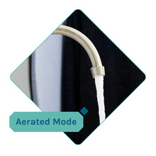 Load image into Gallery viewer, Tehila Standard Freestanding White Utility Sink with Black Legs and Stainless Steel Finish Wide-set Gooseneck Faucet with Side Sprayer