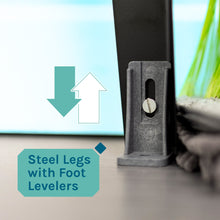 Load image into Gallery viewer, Tehila Standard Freestanding Blue Utility Sink with Stainless Steel Finish High-Arc Coil Pull-Down Faucet