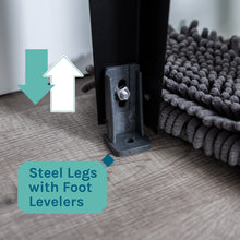 Cargar imagen en el visor de la galería, Tehila Standard Freestanding Grey Utility Sink with Stainless Steel Finish High-Arc Coil Pull-Down Faucet