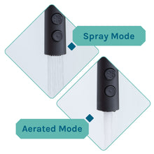 Carregar imagem no visualizador da galeria, Tehila Standard Freestanding White Utility Sink with Black Finish High-Arc Coil Pull-Down Faucet