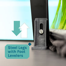 Carregar imagem no visualizador da galeria, Tehila Standard Freestanding White Utility Sink with Black Finish High-Arc Coil Pull-Down Faucet