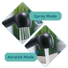 Load image into Gallery viewer, Tehila Black Vanity Cabinet and White Utility Sink with Black Finish Pull-Out Faucet