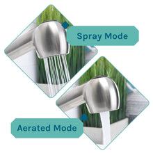 Load image into Gallery viewer, Tehila Black Vanity Cabinet and White Utility Sink with Stainless Steel Finish Pull-Out Faucet