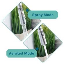 Cargar imagen en el visor de la galería, Tehila White Vanity Cabinet and White Utility Sink with Chrome Finish High-Arc Pull-Down Faucet