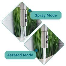 Load image into Gallery viewer, Tehila Luxe Freestanding White Utility Sink with Stainless Steel Finish High-Arc Coil Pull-Down Faucet