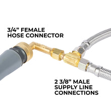 Load image into Gallery viewer, ¾ in. Garden Hose Connector Attachment for Utility Sinks
