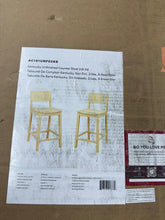 Load image into Gallery viewer, LINON HOME DECOR - DEVIN COUNTER STOOL UNFINISHED (SET OF 2) - CS279UNF02KD