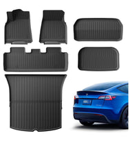 Load image into Gallery viewer, Proud Bird 4.1 1 i (8) Tesla Model Y Floor Mats 2023-2021 (5-Seater), Pure TPE, All Weather Floor Mats Tesla Accessories Model Y Trunk Mat & Floor Mat