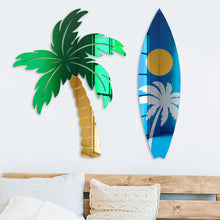 Load image into Gallery viewer, Palm Tree Mirror Wall Decor