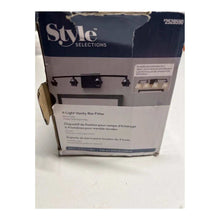 Load image into Gallery viewer, Style Selections 26.75-in 4-Light Black Transitional Vanity Light