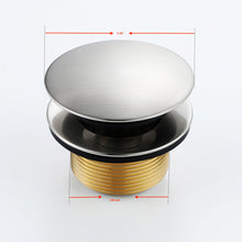 Cargar imagen en el visor de la galería, Tip-Toe Tub Trim Set with Two-Hole Overflow Faceplate, Replacement Bath Drain Trim Kit with 2-Hole Overflow Faceplate and Universal Fine/Coarse Thread 7 finishing colors available