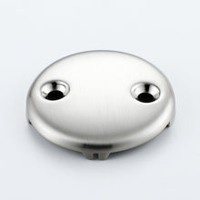 Cargar imagen en el visor de la galería, Tip-Toe Tub Trim Set with Two-Hole Overflow Faceplate, Replacement Bath Drain Trim Kit with 2-Hole Overflow Faceplate and Universal Fine/Coarse Thread 7 finishing colors available