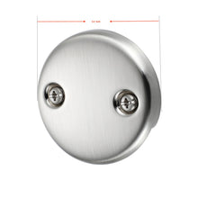 Cargar imagen en el visor de la galería, Tip-Toe Tub Trim Set with Two-Hole Overflow Faceplate, Replacement Bath Drain Trim Kit with 2-Hole Overflow Faceplate and Universal Fine/Coarse Thread 7 finishing colors available