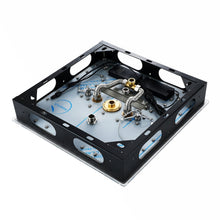 Carregar imagem no visualizador da galeria, Flushed Mounted Brushed Nickel 16'' x 16'' Shower Head: Featuring 64 LED Lights, Music, Rainfall, Waterfall, Mist, 360 Degrees Rotation, and Hydro Jet Technology