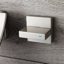 Load image into Gallery viewer, Brushed Nickel Wall Mount Waterfall Bathroom Sink Faucet with Overflow Brass Pop-Up Drain