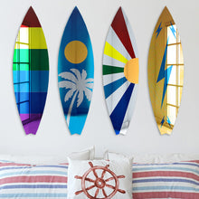 Cargar imagen en el visor de la galería, Surfboard Mirror Wall Decor