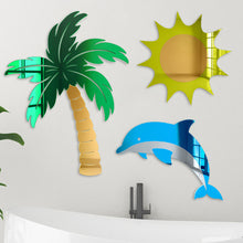 Load image into Gallery viewer, Palm Tree Mirror Wall Decor