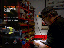 Carregar imagem no visualizador da galeria, Fenix WH23R Gesture Sensing Industrial LED Headlamp