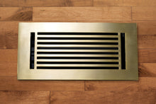 Cargar imagen en el visor de la galería, Cast Aluminum Linear Bar Vent Covers - Satin Brass