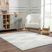 Load image into Gallery viewer, Trunding Plush Area Rug in Gray