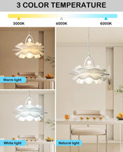 Cargar imagen en el visor de la galería, Chandeliers for Dining Room Lighting Fixtures Hanging,2-Light Romantic Modern Chandelier, Acrylic Flower Shape Chandeliers for Bedroom,Hallway, Living Room, Foyer, Office, Bar,Island Lights