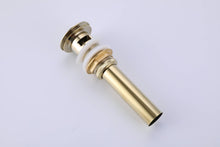 Load image into Gallery viewer, Brushed Gold Bathroom Sink Faucet single handle with pop up overflow brass drain