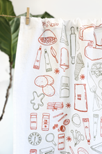 Cargar imagen en el visor de la galería, Christmas Cookies Tea Towel