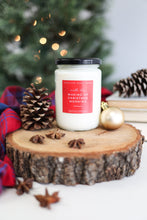 Carregar imagem no visualizador da galeria, "Waking Up Christmas Morning" Hand-Poured Soy Candle - Warm Gingerbread