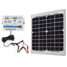 Carregar imagem no visualizador da galeria, ACOPower 10W 12V Solar Charger Kit, 5A Charge Controller with Alligator Clips