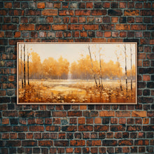 Carregar imagem no visualizador da galeria, Fall Centerpiece Landscape Painting Canvas Print, Autumn Decor, Fall Centerpiece, Fall Home Decor, Fall Wall Decor, Fall Home Decor